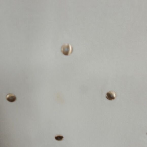 REBECCA TAYLOR women's 4 creme rayon gold studded blouse top - Picture 4 of 5